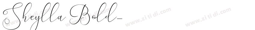 Sheylla Bold字体转换